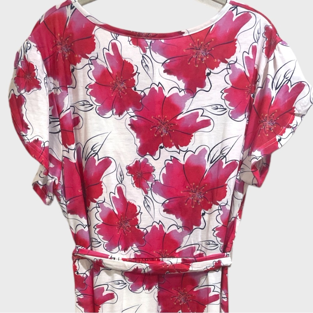 Maternity Nursing Pink Floral Faux Wrap Dress Size - Picture 6 of 11